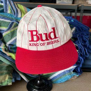 Vintage Budweiser Bud King of Beers Pinstripe Made